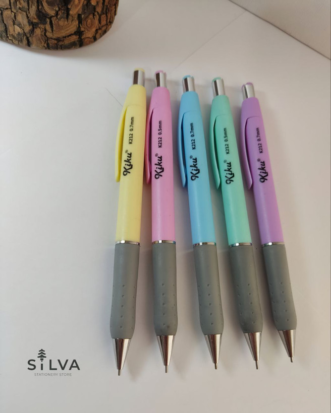 اتود پاستلی Kiku مدل K212 با نوک 0.5 و 0.7 میلیمتر در رنگهای ملایم