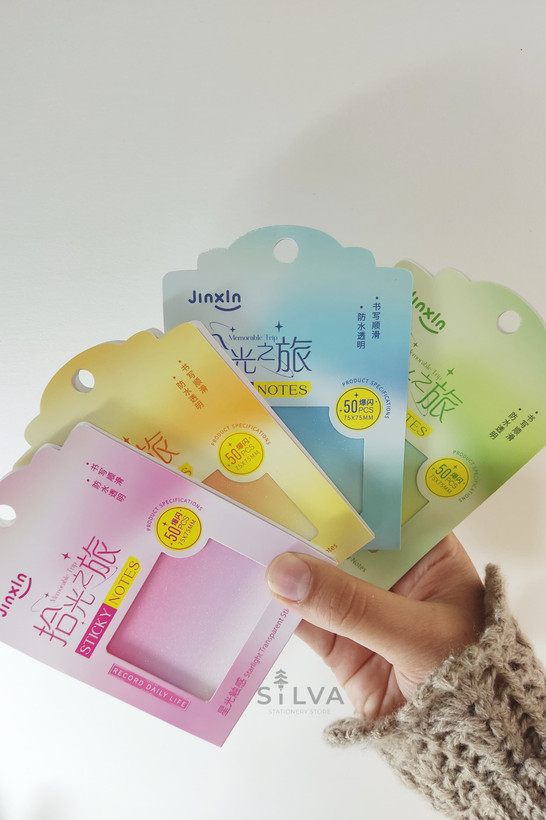 خرید استیک نوت شفاف رنگی شاین دار - سیلوا استور