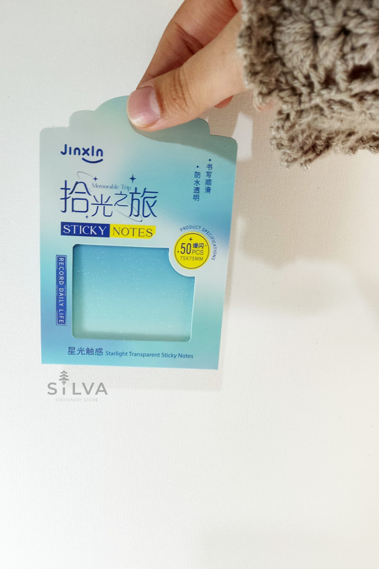 خرید استیک نوت شفاف رنگی شاین دار - سیلوا استور