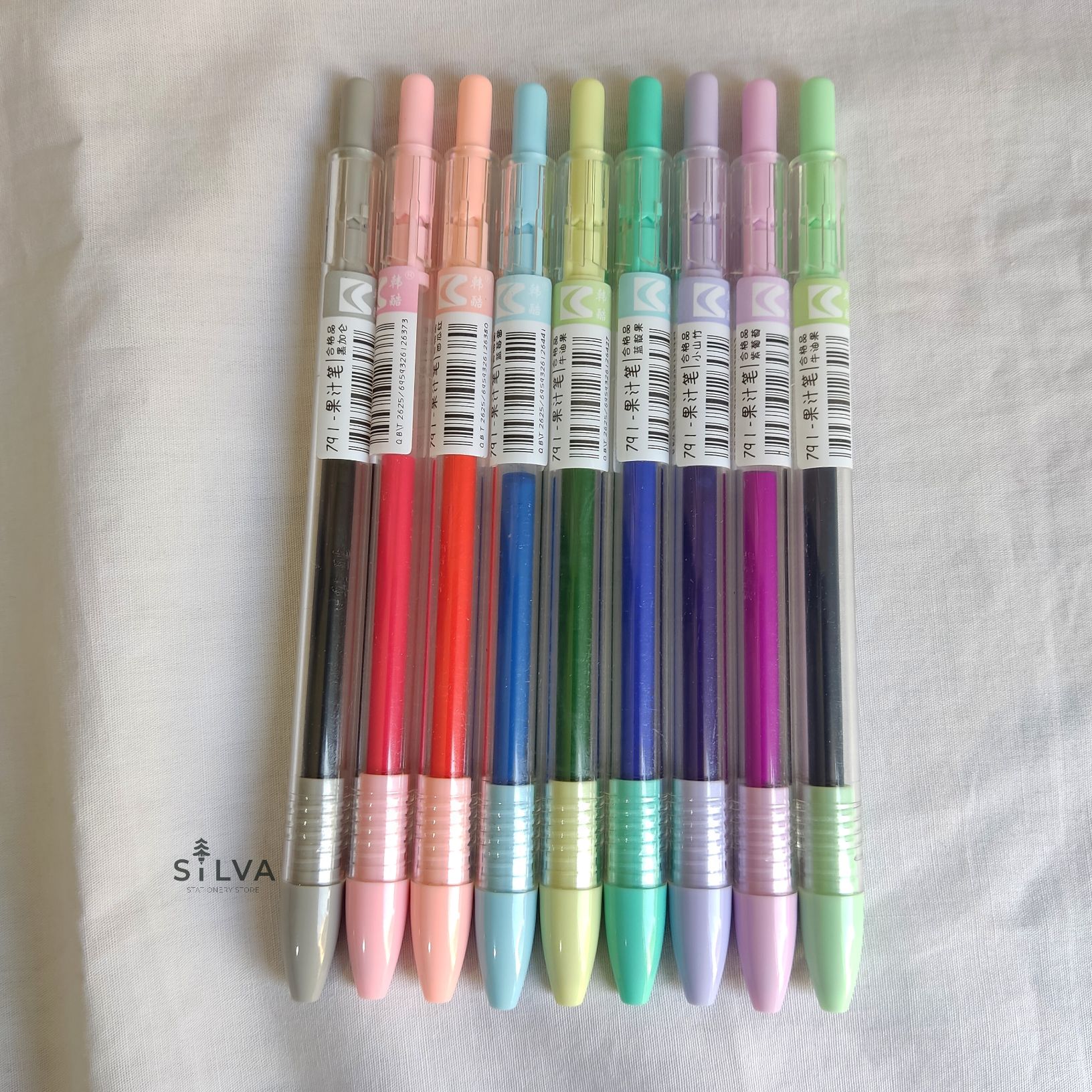 خودکار رنگی ژله ای مدل JUICE PEN - بسته ۹ عددی